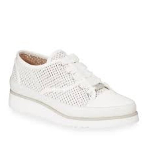 Donald J Pliner Flipp Gray Perforated Low Tip Platform Sneakers Size 11 - Picture 1 of 11